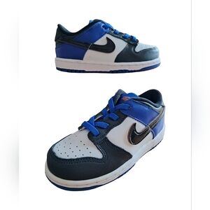 Nike Dunk Low SE (TDE) Size 9C New W/ Box White Black Racer Blue Boy Or Girl